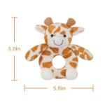 Yellow Giraffe Plush Rattle Toy for Babies