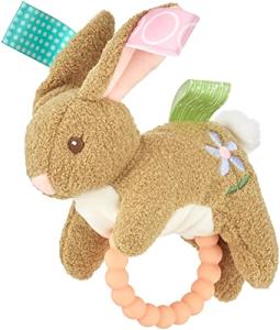 Harmony Bunny Taggies Teether Baby Rattle, 6