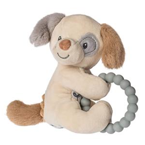Mary Meyer Parky Puppy Soft Baby Rattle Toy