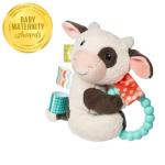 Buttercup Cow Rattle with Soothing Teether and Tags