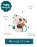 Buttercup Cow Rattle with Soothing Teether and Tags