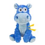 Squeaky Plush Dog Toy - Blue Hippo