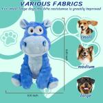 Squeaky Plush Dog Toy - Blue Hippo