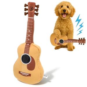 Cute Acoustic Guitar Dog Toy with Squeaker