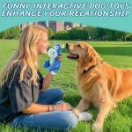 Squeaky Plush Dog Toy - Blue Hippo