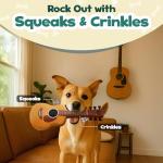 Cute Acoustic Guitar Dog Toy with Squeaker