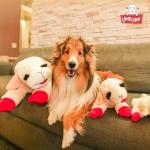 Lamb Chop Squeaky Dog Plush Toy - Jumbo Size