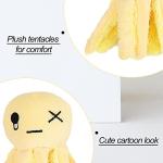Interactive Yellow Octopus Plush Toy for Cats