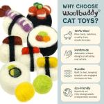 Woolbuddy Sushi Cat Toy Set – 9 Cute Toys