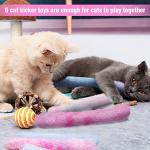 6-Pack Cat Kicker Toys with Sound for Playtime