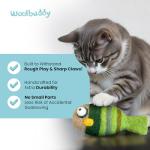 Woolbuddy Felted Cat Kick Fish Toys - Set of 3
