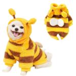 Bumblebee Fleece Hoodie for Small Dogs