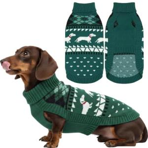 Christmas Dachshund Sweater Pullover for Small Dogs