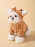 Cute Fluffy Christmas Reindeer Costume for Dogs