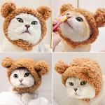 Cute Cat Costume Bear Hat for Small Dogs