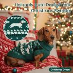 Christmas Dachshund Sweater Pullover for Small Dogs