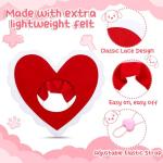 Cute Heart-Shaped Halloween Hat for Pets