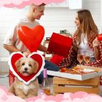 Cute Heart-Shaped Halloween Hat for Pets