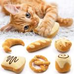 CiyvoLyeen Catnip Bread Toys for Kittens - 6 Pack