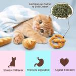 CiyvoLyeen Catnip Bread Toys for Kittens - 6 Pack