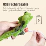 Touch-Activated Chirping Lizard Toy for Cats