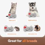 Heartbeat Cat Plush Toy – Calming Companion for Pets