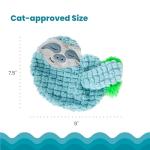 Purr Pillow Snoozin' Sloth Plush Cat Toy