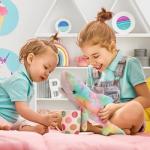 DolliBu Large Rainbow Shark Plush Toy - 23 Inches