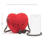 Jellycat Amuseables Heart Plush Crossbody Bag