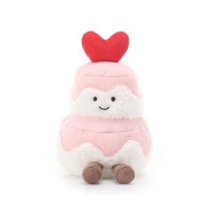 Apricot Lamb Double Layer Cake Plush Toy