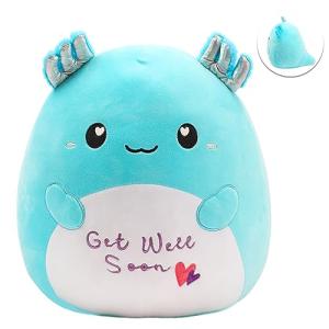 Easfan 13'' Cute Get Well Soon Axolotl Plush