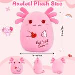 Get Well Soon Pink Axolotl Plush Toy
