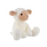 Soft Apricot Velvet Lamb Stuffed Animal 8 Inches