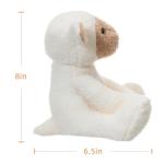 Soft Apricot Velvet Lamb Stuffed Animal 8 Inches
