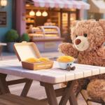 Apricot Lamb Egg Tart Plush Toy for Kids