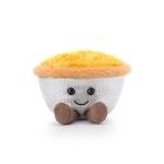 Apricot Lamb Egg Tart Plush Toy for Kids