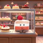 Apricot Lamb Strawberry Cake Plush Toy for Kids