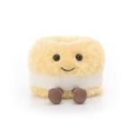 Apricot Lamb Bagel Plush Toy for Kids