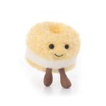 Apricot Lamb Bagel Plush Toy for Kids
