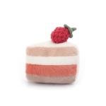 Apricot Lamb Strawberry Cake Plush Toy for Kids