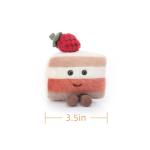 Apricot Lamb Strawberry Cake Plush Toy for Kids