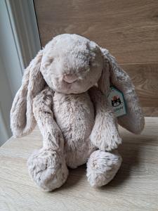 Bashful Beige Bunny Plush Toy - 12 inches