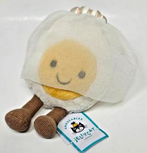 Jellycat Boiled Egg Bride Plush Toy, 5.5 inches