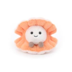 Apricot Lamb Pearl Scallop Stuffed Plush Toy