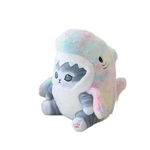 Cute 8-Inch Shark Cat Plush Toy