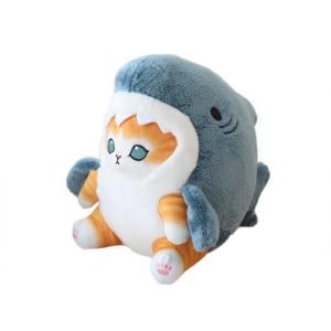 Cute 8-Inch Shark Cat Plush Toy