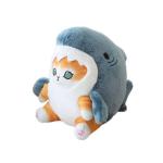 Cute 8-Inch Shark Cat Plush Toy