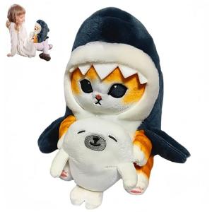 Cute Soft Shark Cat Plush Doll 25CM