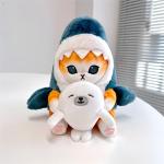 Cute Soft Shark Cat Plush Doll 25CM