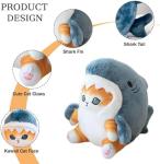 Cute 8-Inch Shark Cat Plush Toy